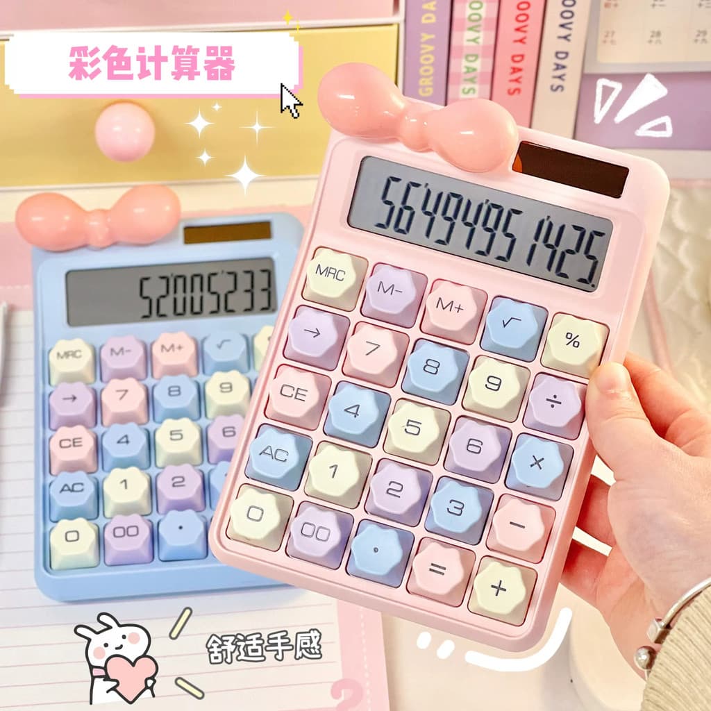 Novo estilo calculadora Solar dopamina deusa de alto valor portátil financeiro escritório computador estudante dedicado