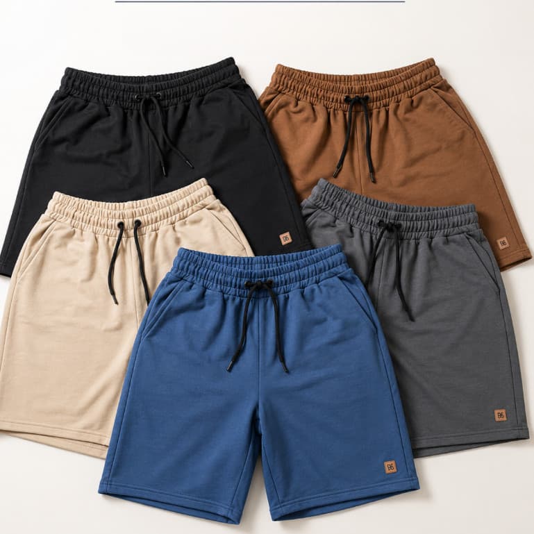 Bermuda Moletinho Masculina Plus Size Com Cordão