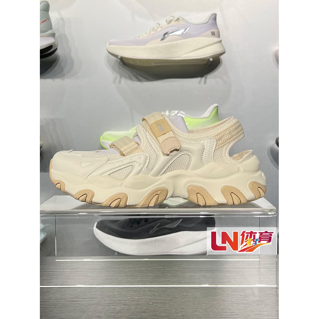 Li Ning Sandálias 2026 Verão Novos Produtos Mary Cat Joint Cat Garra SANDÁLIA Sandálias Femininas AGUW002