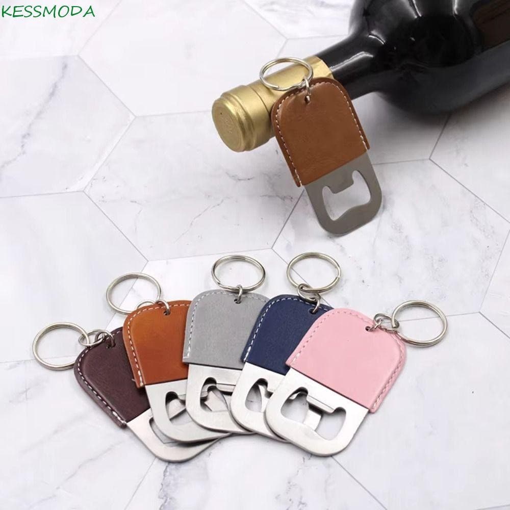 Chaveiro elegante Kesselmanmoda, abridor de garrafas multifuncional antiderrapante, utensílio de cozinha em couro ZJD8