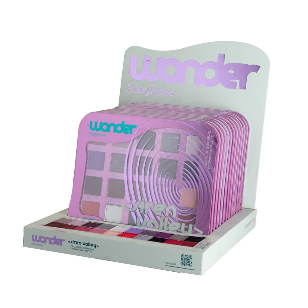 Box Paleta De Sombras Ruby Rose Wonder Siren Valley 12 Unid
