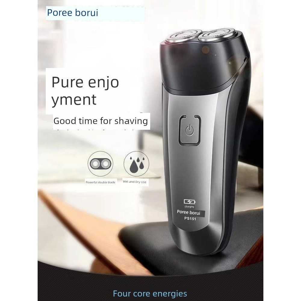 barbeador eletrico masculino Novo barbeador elétrico masculino lavável faca de barba genuíno recarregável faca de barba