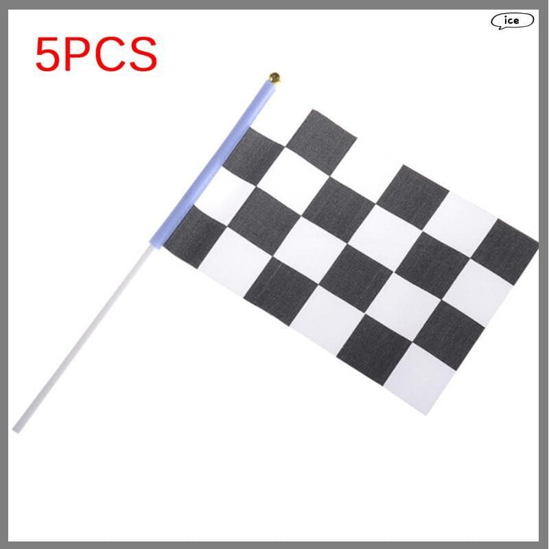 Hou 5x E Bandeira Branca Banner De Corrida Alegre Bandeiras De Poliéster Sinal De Mão