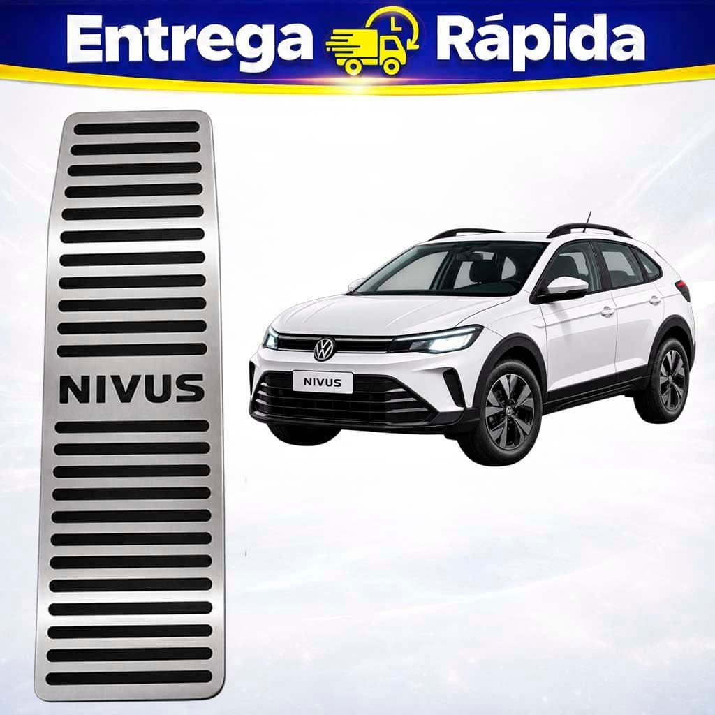 Descanso de Pé Aço Inox Volkswagen Nivus Todos os modelos