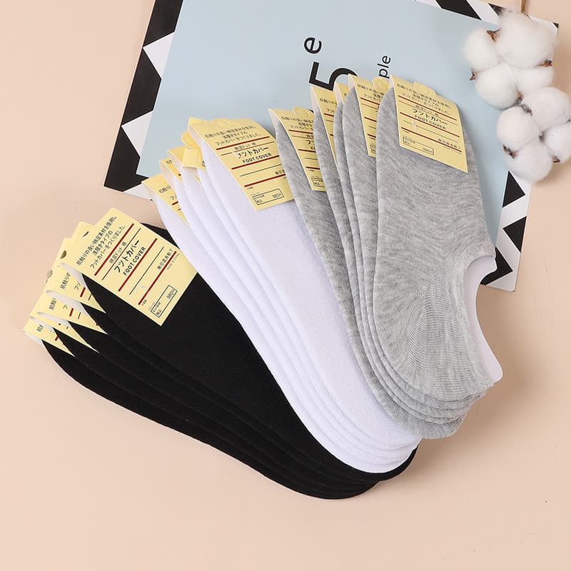 10 pares meias masculinas mulheres meias curtas barco meias verão baixo-Top boca rasa meias invisíveis não-queda calcanh
