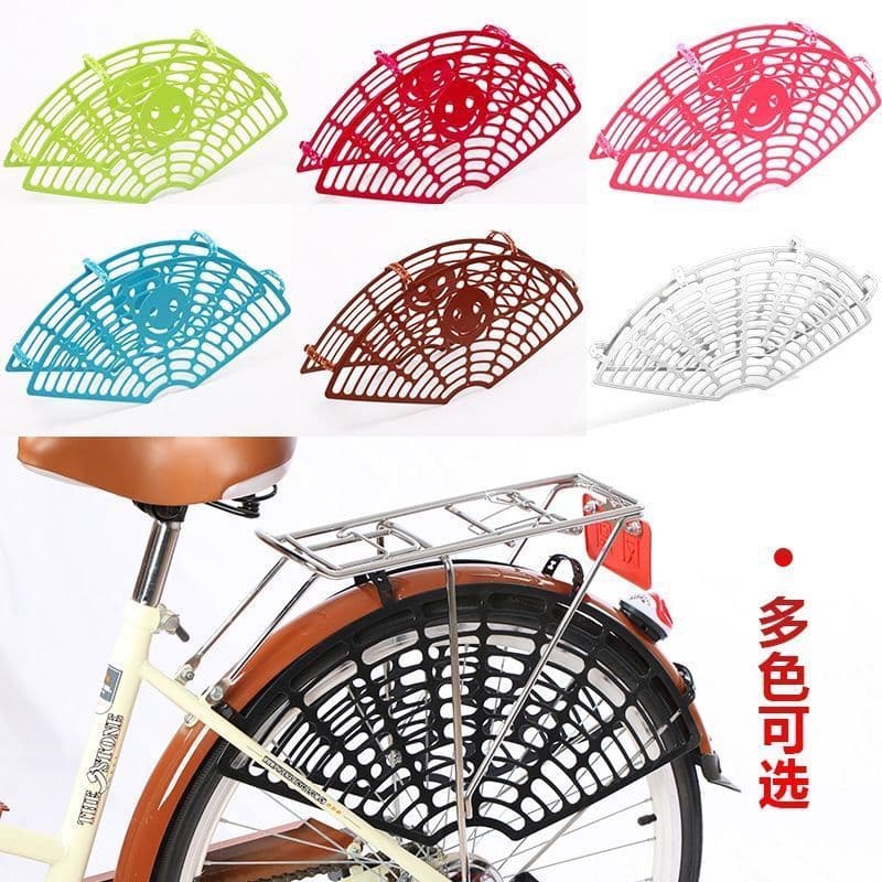 Rede protetora para roda traseira de bicicleta, rede Anti-pitada para proteção de pés, veículo elétrico, Mountain Bike,