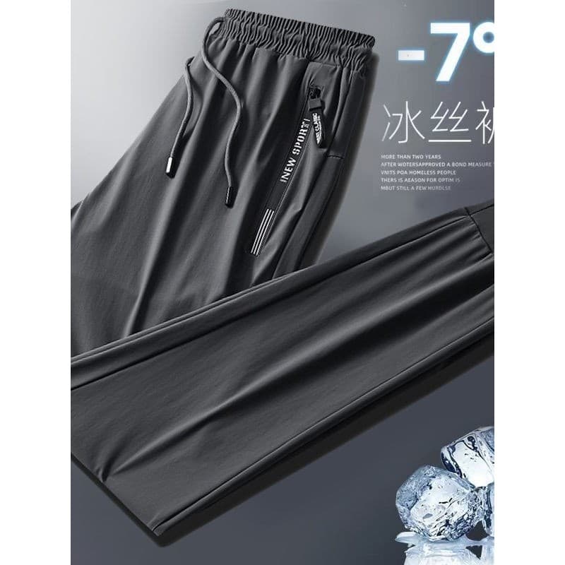 Calças esportivas elásticas tamanho grande leggings calças masculinas leves leggings soltas com zíper vazio calças murch