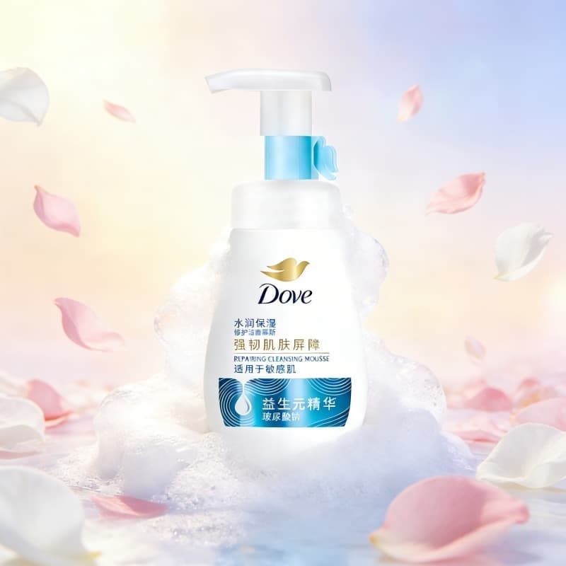 Dove espuma de limpeza 160ml hidratante reparação limpeza loção beleza essência aminoácido Mousse ácido hialurônico suav