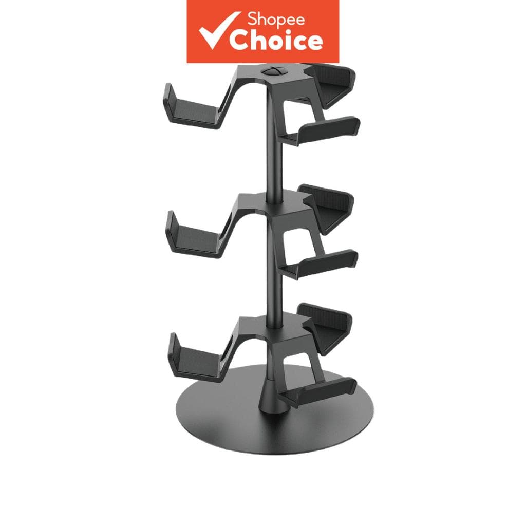 Suporte Organizador de Mesa para Xbox/PS5/PS4/Switch, OIVO Suporte Rotativo para Controladores de 3 Níveis