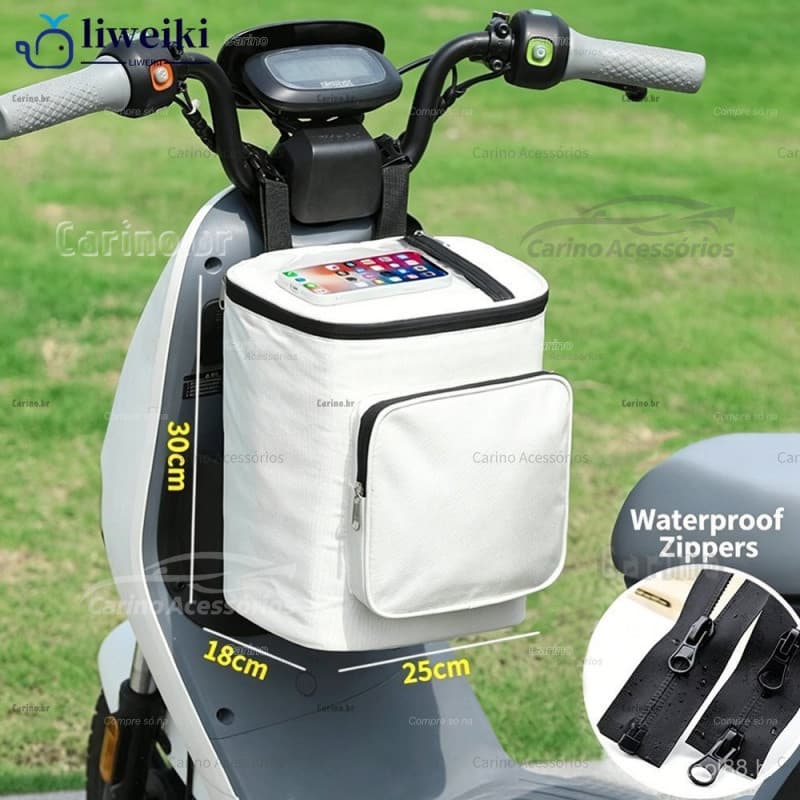 Bolsa de armazenamento para veículos elétricos, bolsa frontal com bateria para veículos, bicicleta, motocicleta, bolsa d
