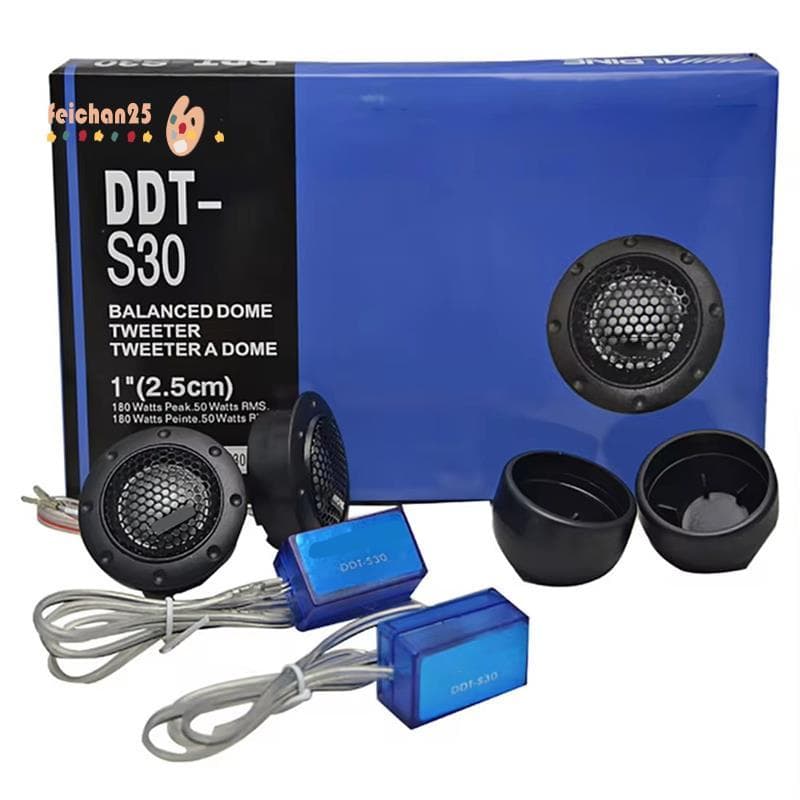 [Fast F] Dt-S30 1 Par De Tweeter De Carro Filme De Seda De Áudio Para Modificação 180W Alto-Falante De Alta Frequência