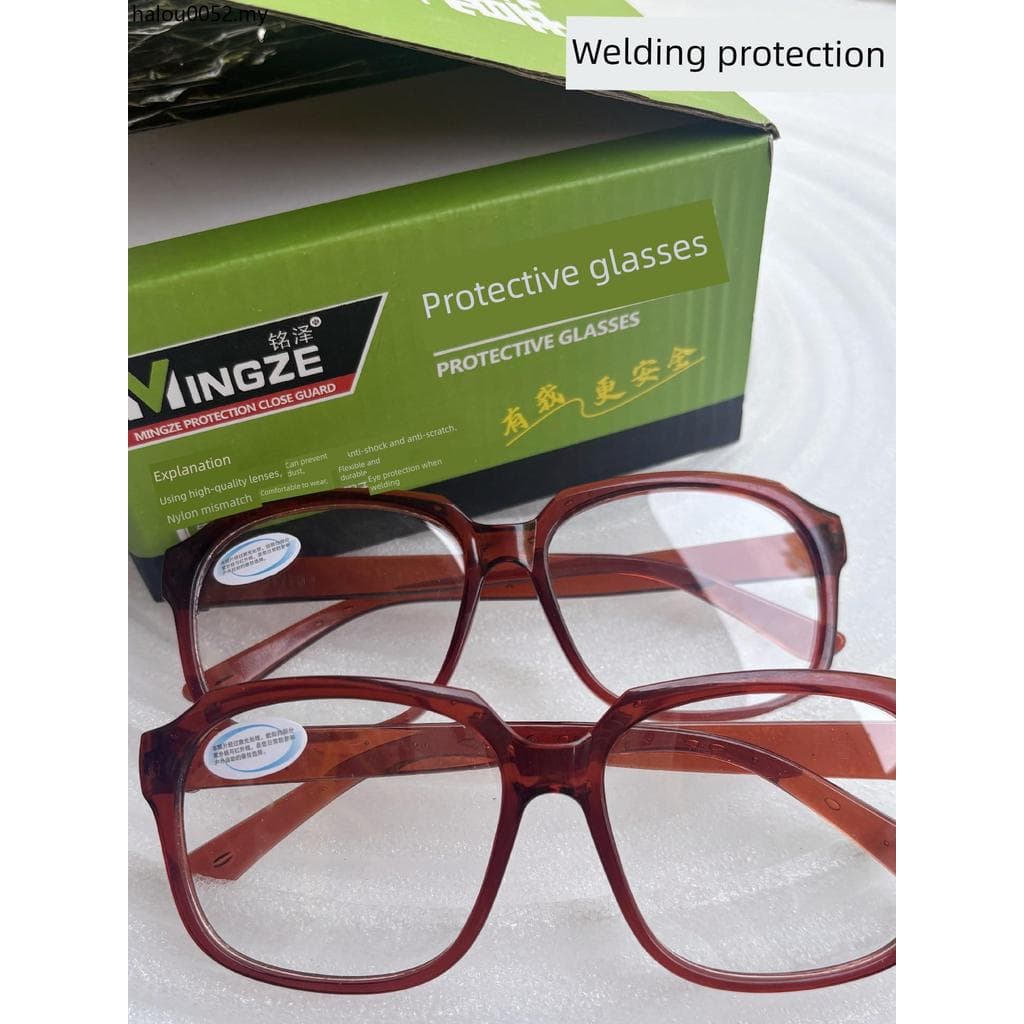 Óculos de soldagem anti-ultravioleta luz lisa proteção do trabalho anti-poeira óculos soldador óculos de proteção óculos