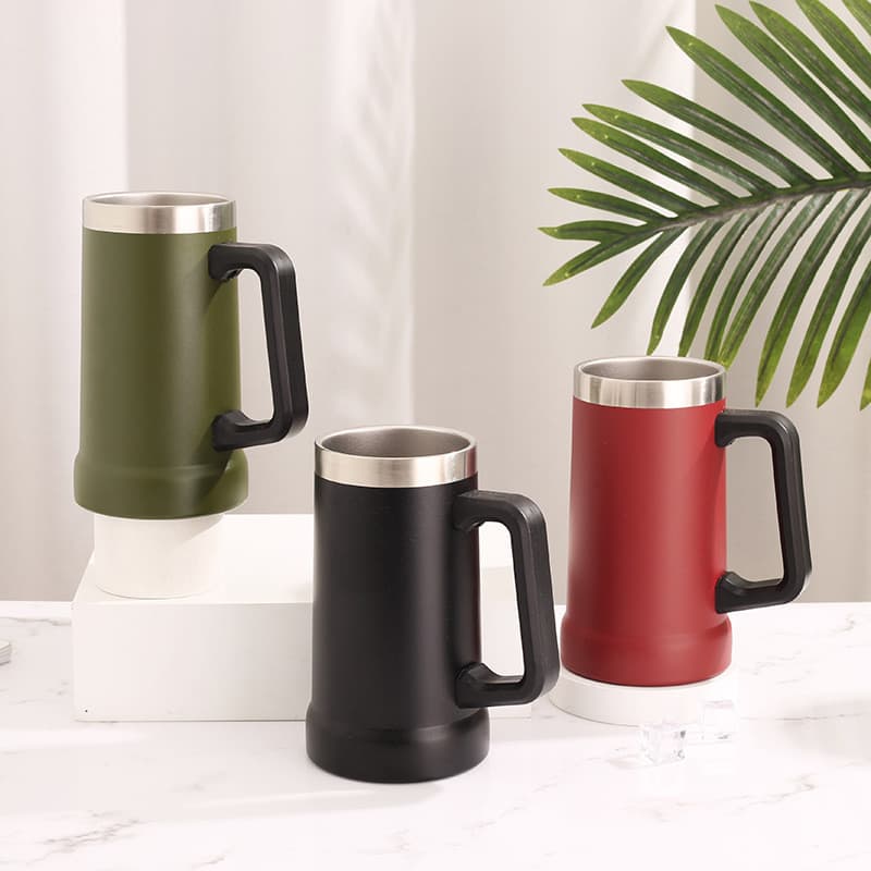 Caneca Térmica Chopp Cerveja Camada Dupla Inox