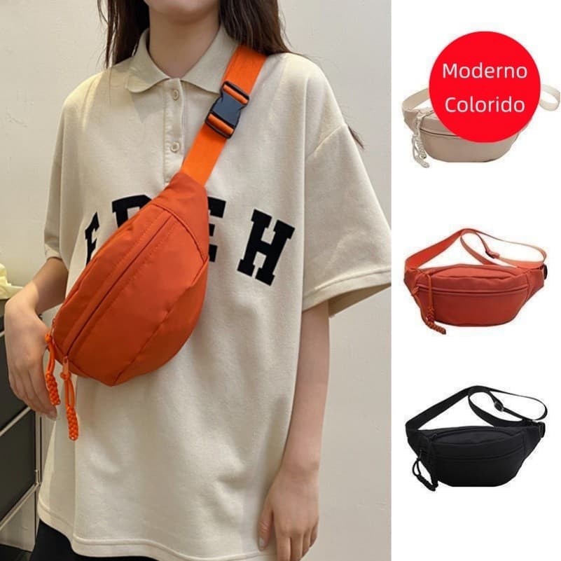 Unissex Trendy Crossbody Bolsa Pacote De Cintura De Grande Capacidade Para Esportes E Casuais 301