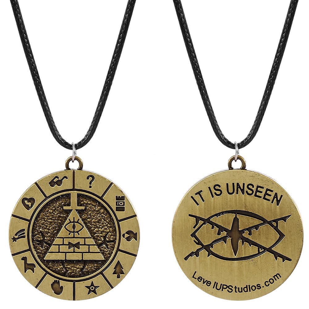 Colar De Cirdras Preciosas De Bill Time Weird Town Gravity Falls Colar De Cirdade Misteriosa 29R0 CN8X