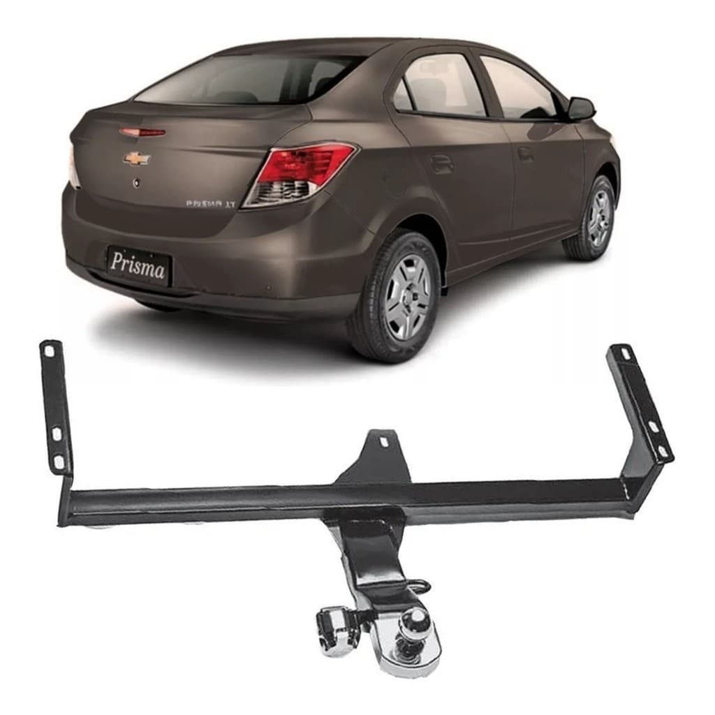 Engate Reboque Fixo Gm Prisma 2013 A 2019 Reforçado 500kg  Rabicho Inmetro