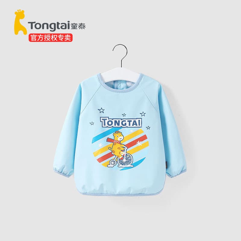 Tongtai macacão para bebês, babadores para comer, bolsos de arroz, aventais pequenos para crianças, à prova d'água, anti