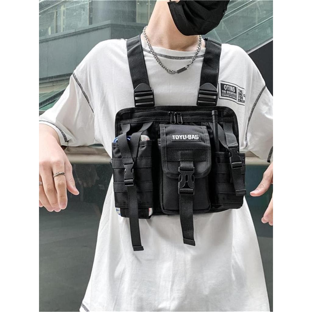 Mochila funcional tática Cross-Border novo estilo na moda multifuncional saco de peito ao ar livre montanhismo lazer sac