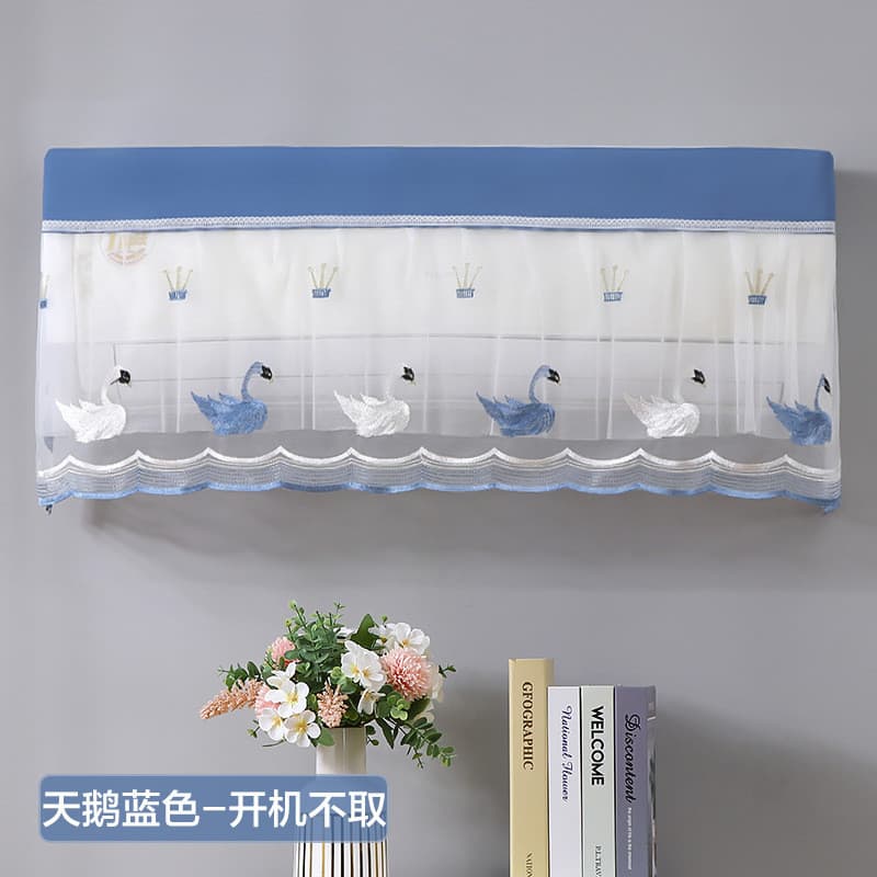 Capa protetora para ar condicionado de parede, cortina para quarto interno, não é necessário remover a capa, compatível