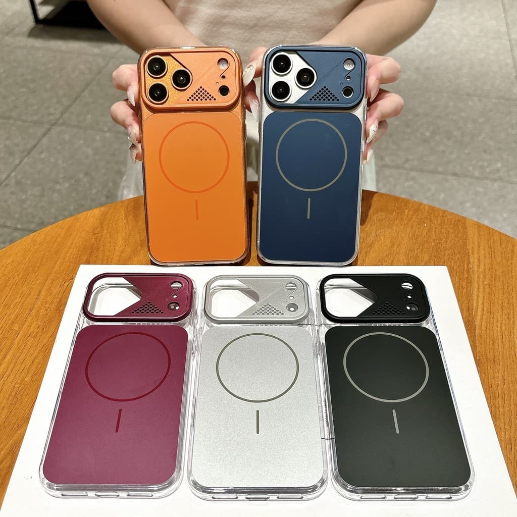 Novo estilo adequado para iPhone18Pro/17/16/15/14/13, capa de telefone Mecha, capa protetora magnética resistente a choq