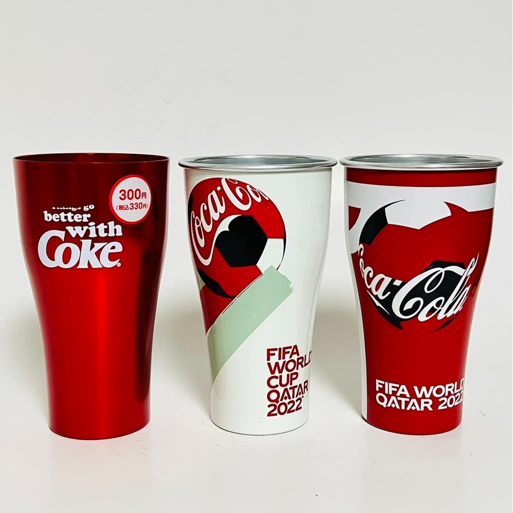 Coca-Cola Copo de Água Copo de Alumínio Influenciador Alto Valor Grande Capacidade Catal World Cup Copa de Futebol Copo