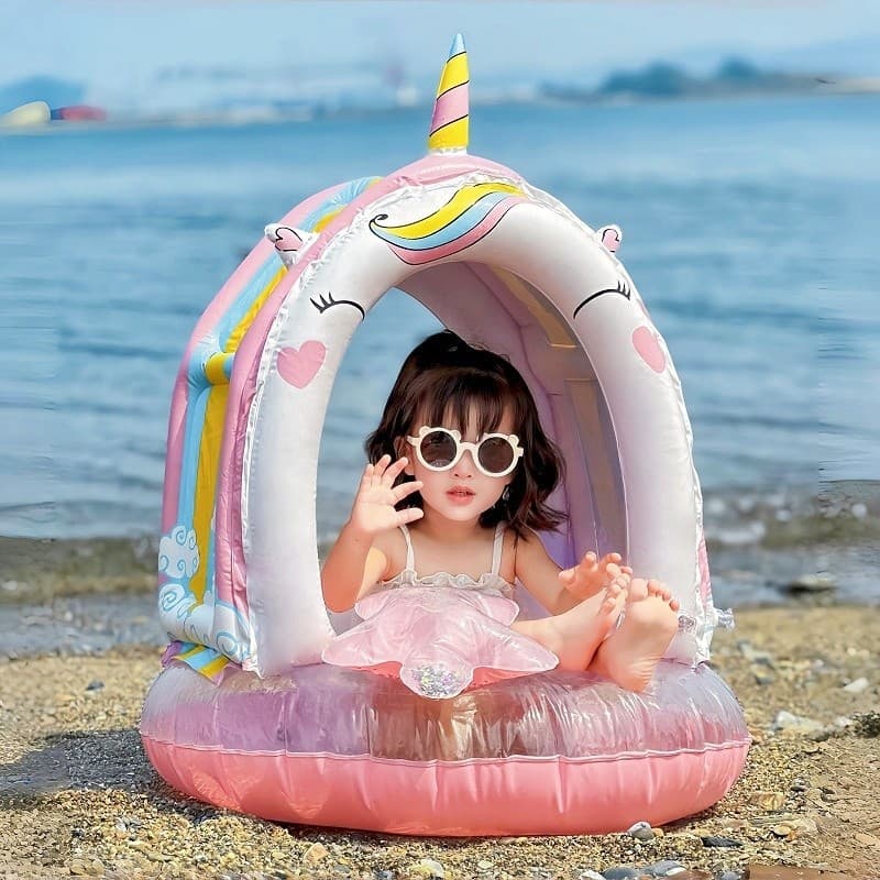 Anel de natação para bebês, anel de assento para crianças, meninos, meninas, crianças de 1-2-3 anos, assento influenciad