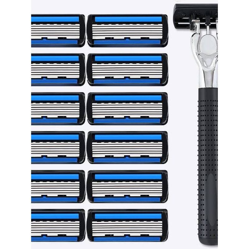 barbeador eletrico masculino Navalha alemã de seis camadas, lâmina Manual de seis camadas, lâmina masculina de 6 camadas