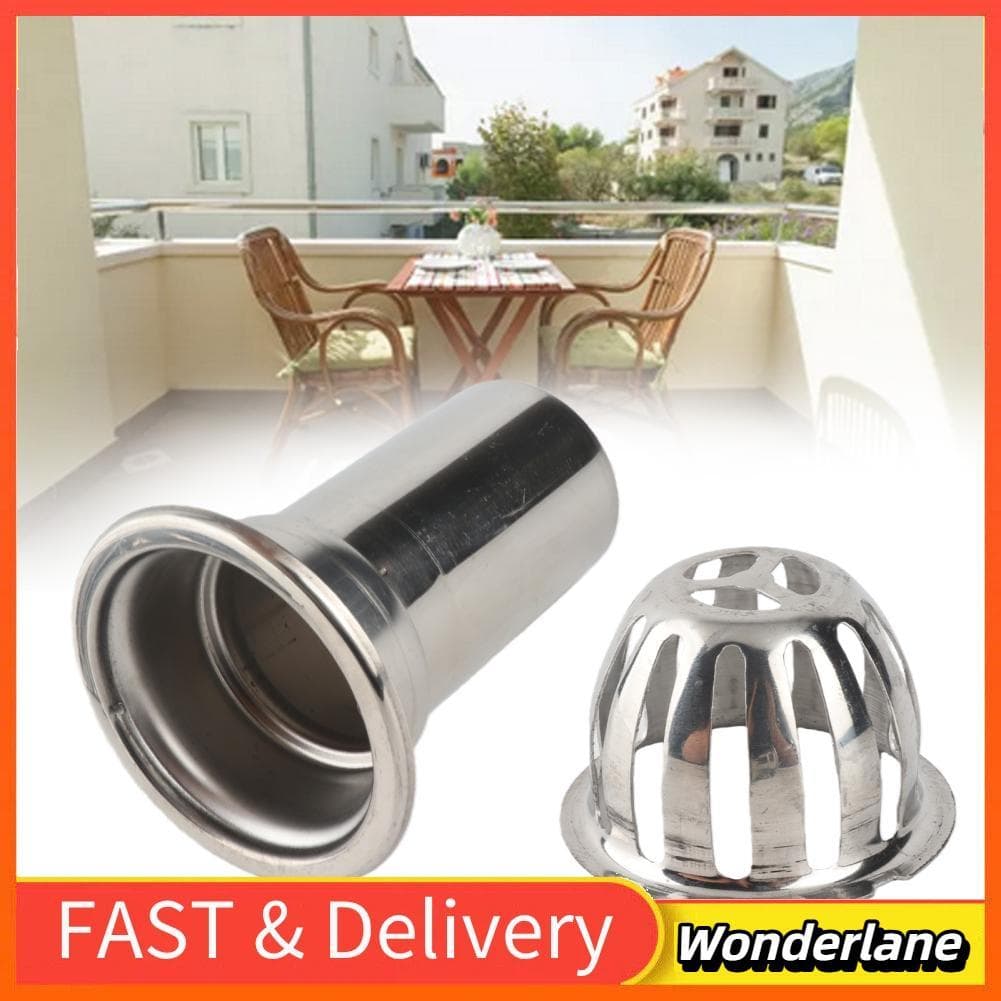 Wonderlane-br Tampa de drenagem de telhado de aço inoxidável Filtro de piso anti-entupimento de 3 polegadas para