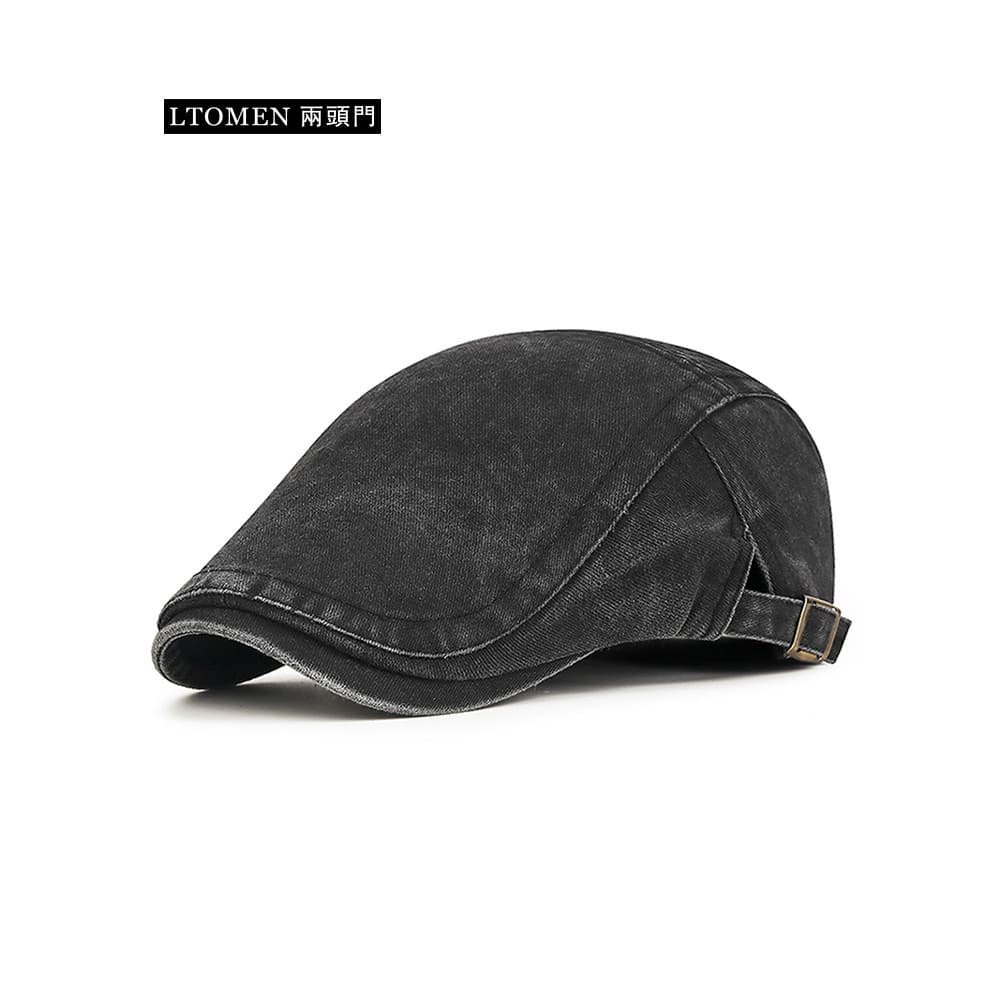 bone feminino boné Porta de duas cabeças lavada angustiado chapéu para frente masculino feminino moda estilo britânico