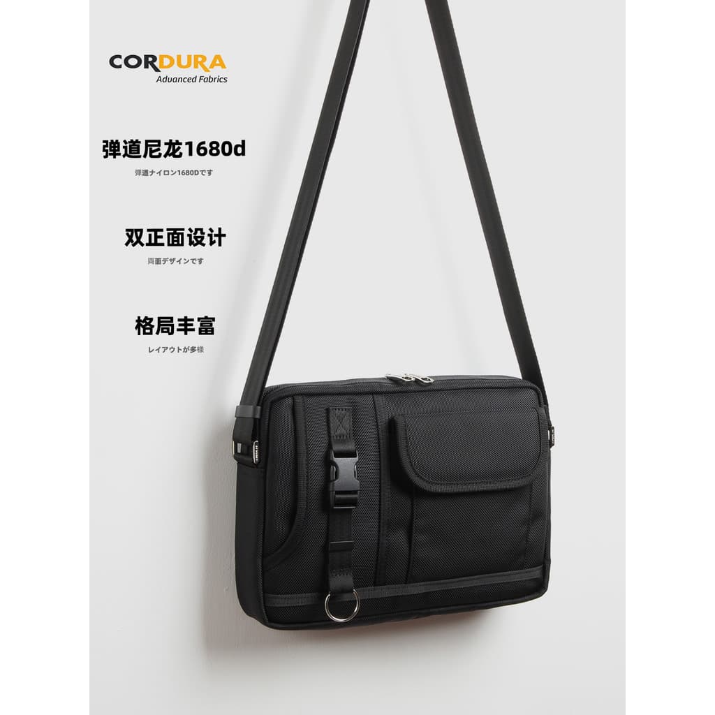 Kodora 1680 bolsa de ombro de Nylon balístico bolsa mensageiro masculina função Horizontal bolsa de ferramentas japonesa