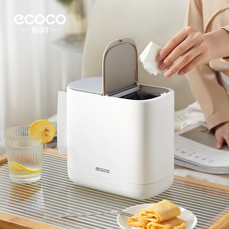 Caixa de tecido High-End estilo creme casa sala de estar multifuncional caixa de papel de mesa lata de lixo dois-em-um