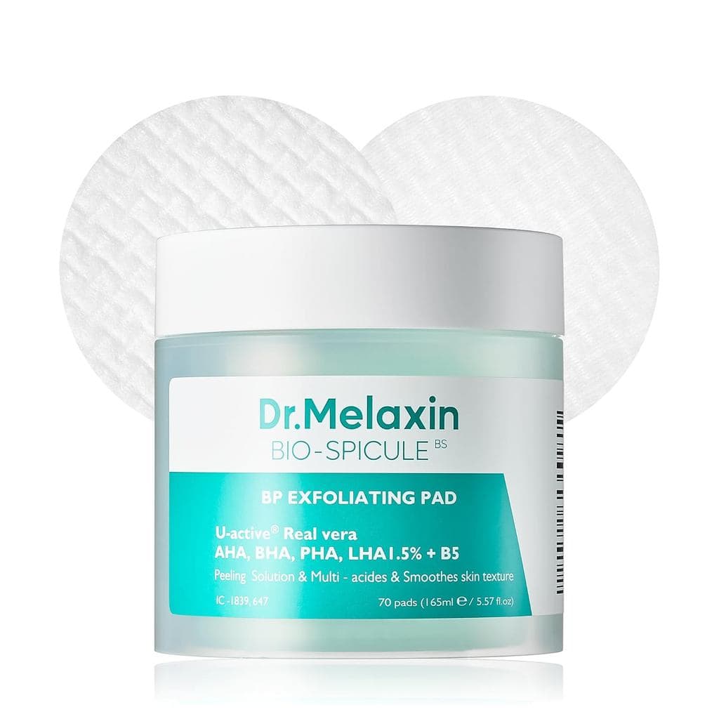 Os Discos Esfoliantes para Poros Dr.Melaxin BP são adequados para pele morta e cravos, reduzem o tamanho dos poros, prev