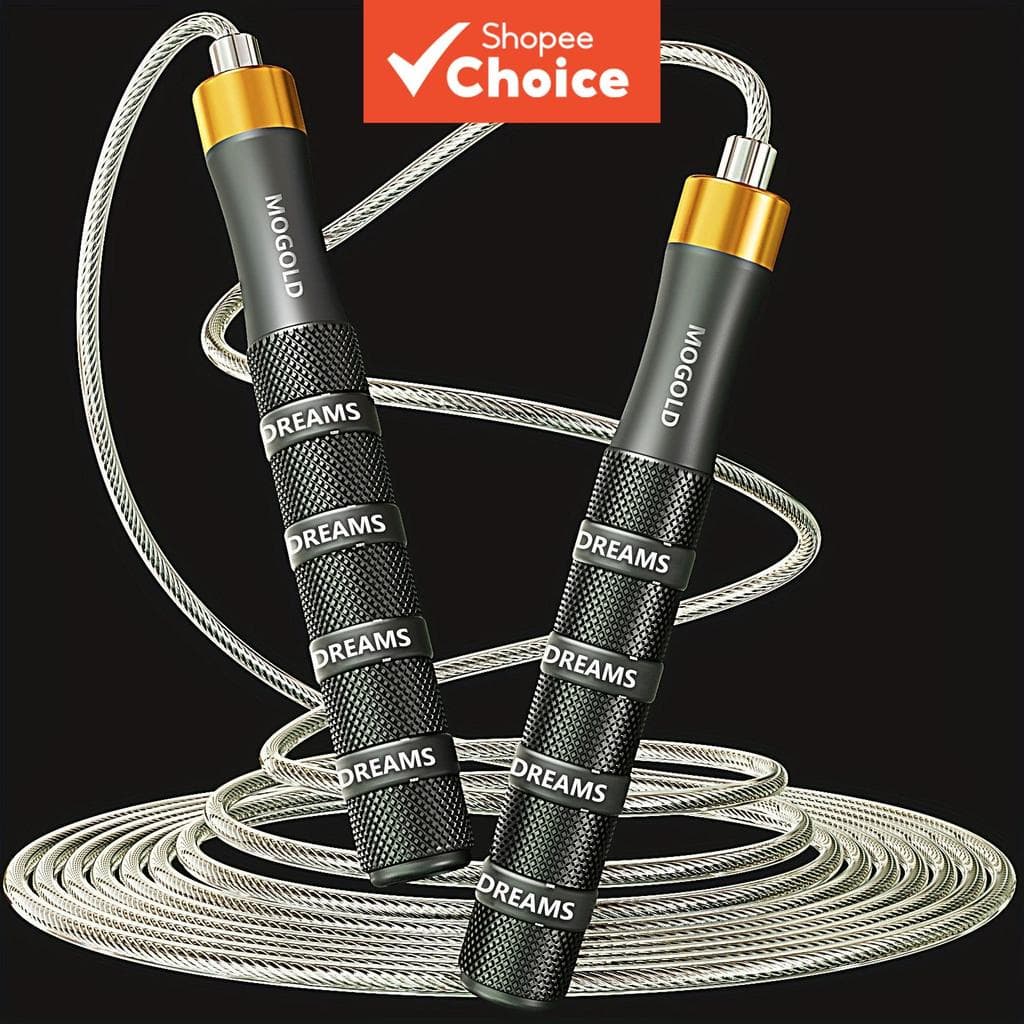 Corda de Pular Profissional MOGOLD, Corda de Velocidade para Homens e Mulheres, Crossfit, Academia, Exercícios em Casa,