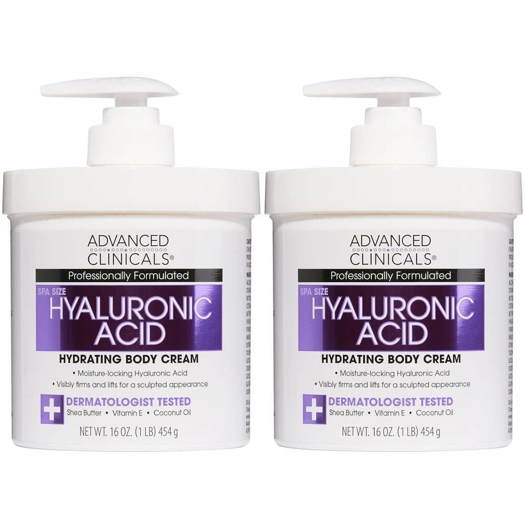 Creme Hidratante Corporal Avançado com Ácido Hialurônico e Vitamina E | Creme hidratante e loção corporal para homens e