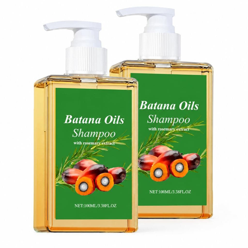 Shampoo 100% Óleo de Batana, Shampoo 100% Óleo de Alecrim, Shampoo de Batana para Queda de Cabelo, Nutre e Regenera o Ca