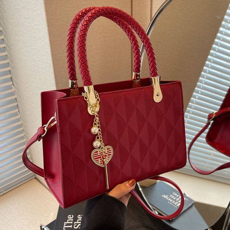 Bolsa bolsa transversal feminino Saco vermelho feminino saco de casamento saco de noiva High-End sentimento jovem 2025 n