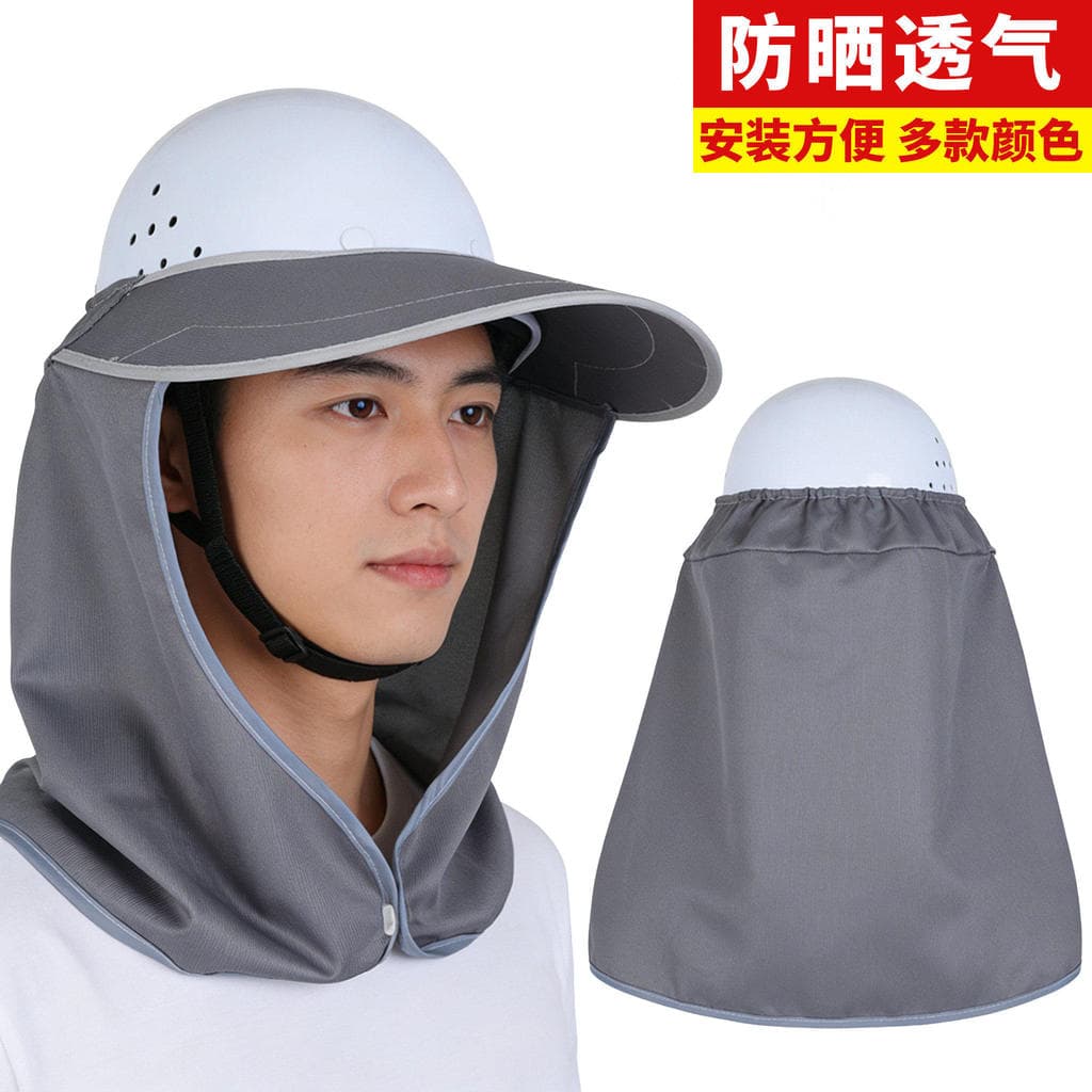 Capacete de segurança com aba grande, chapéu de sol, aba para canteiro de obras, protetor solar, canteiro de obras, chap