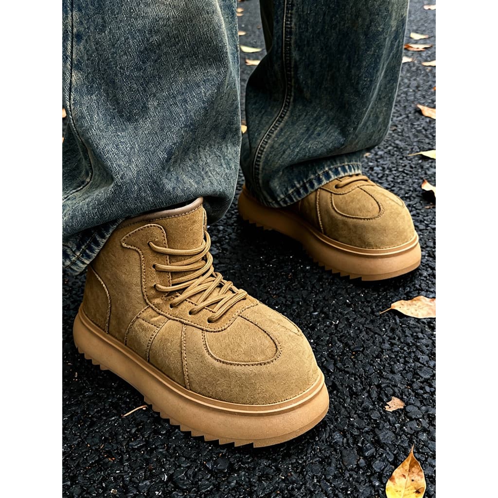 Botas de neve sapatos masculinos dedo grande sapatos de algodão de alta qualidade botas de algodão nicho Kapibara Retro