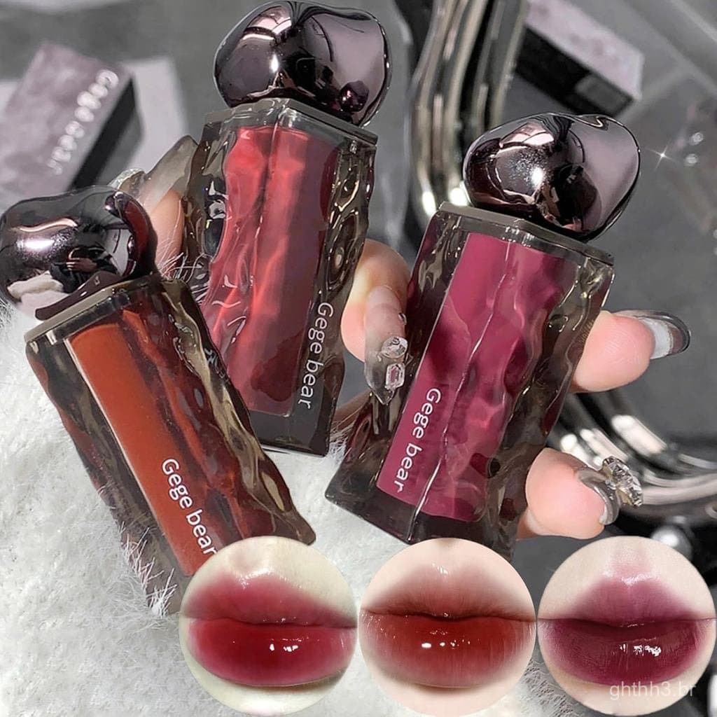 Conjunto de Brilho Labial em 3 Cores, Brilhante, Volumizador, Hidratante, Acabamento Suave e Macio com Efeito Vidro, Bri