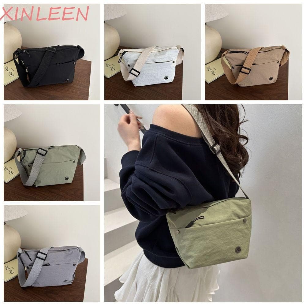 XINLEEN Bolsa De Ombro De Nylon , Crossbody Masculina Harajuku De Secagem Rápida Portátil Com Zíper , Pacote Para Celula