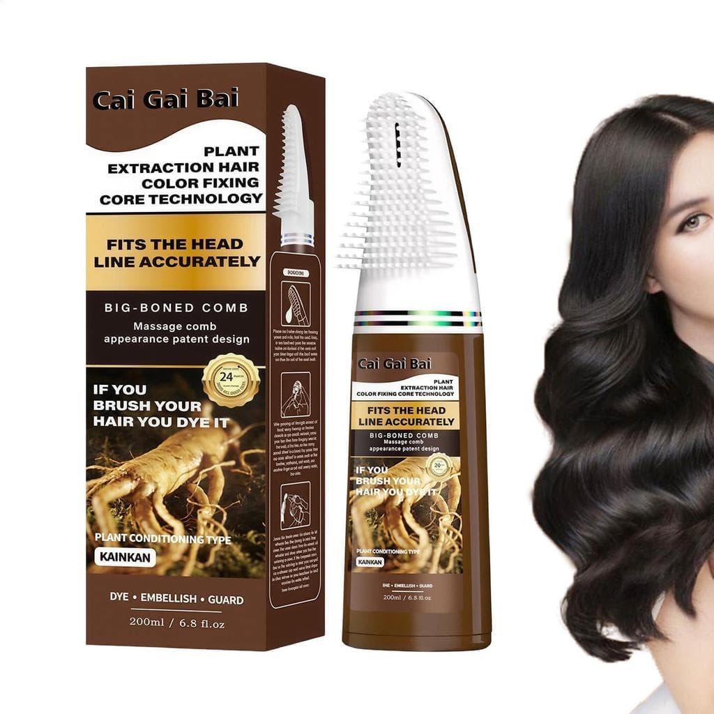 Cobertura Cinza Retoque Original Tintura De Cabelo Cor Com Pente De Longa Duração Para Casa Salão De Beleza Viagem Festa