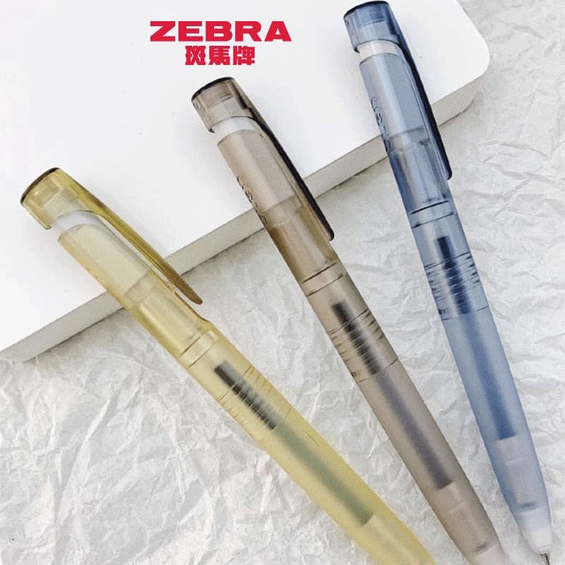 Novo estilo japonês zebra zebra Gel caneta blen descoberta estrutura limitada suporte de caneta transparente fixo baixo