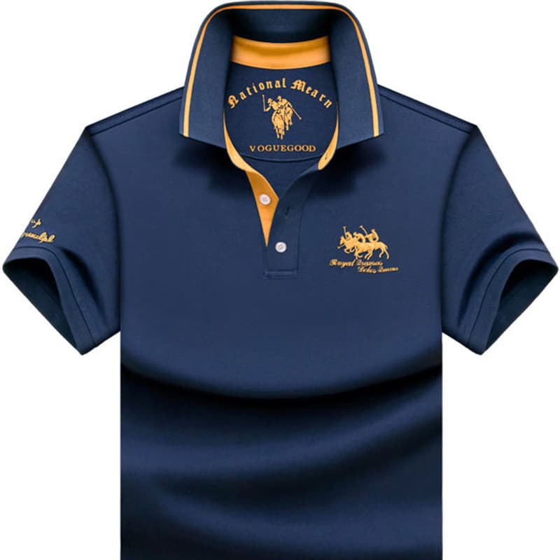 Camisa polo Paul de algodão puro masculina de meia-idade, camiseta de manga curta, 30 anos, 40 verão, seda gelada, luz,