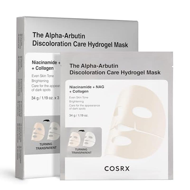 COSRX Advanced Snail Mucin Glass Glow Hydrogel Máscaras Faciais Para Cuidados Com A Pele 3 EA , Máscara Facial De Coláge