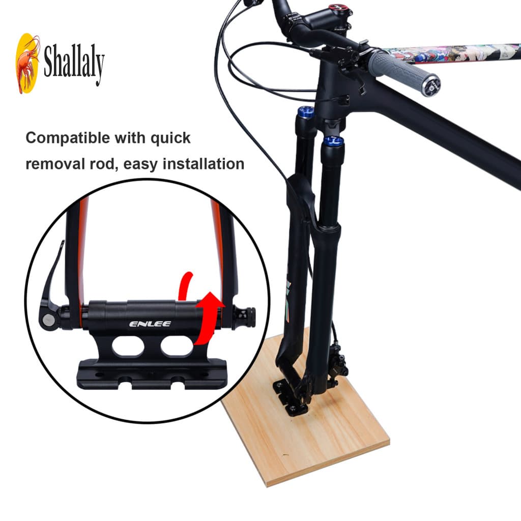 Aluminum Alloy Bike Fork Mount Road Heavy Duty Front Rack with Quick Release Thru Axle Car Roof Bicycle for for Easy