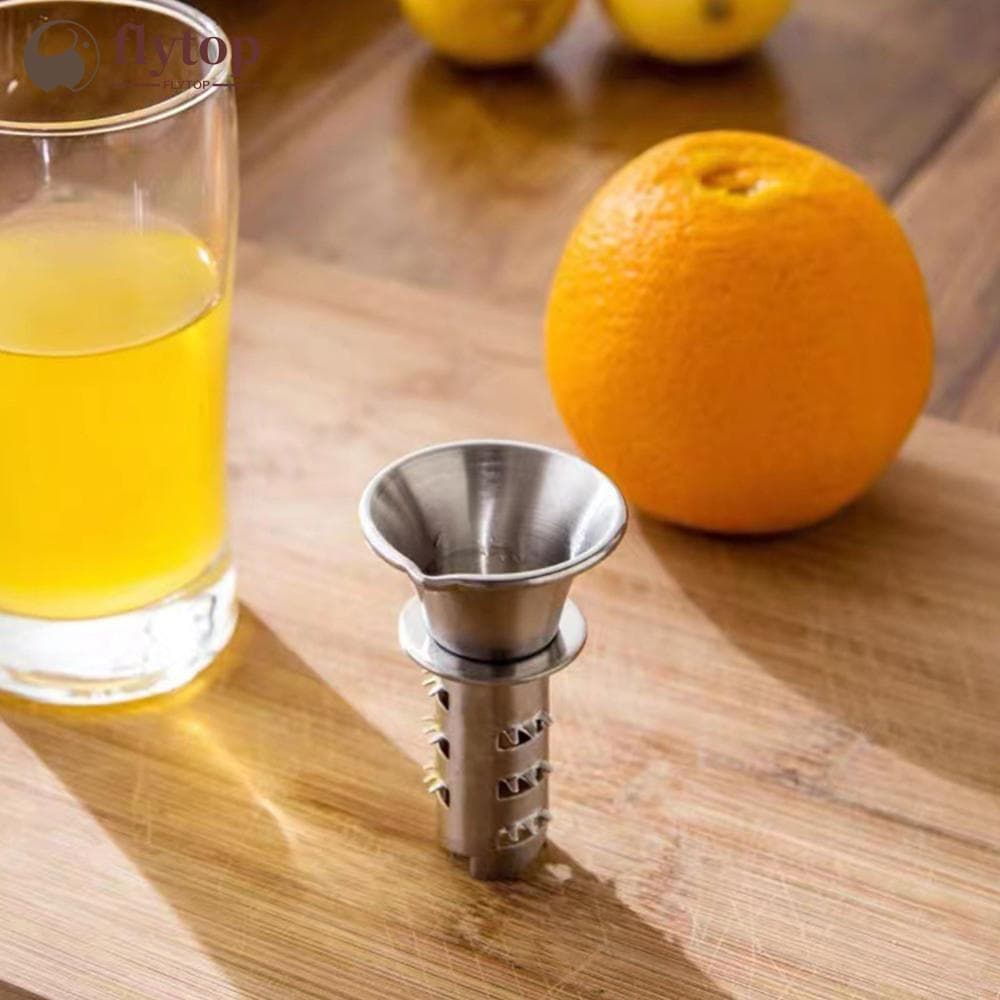 FLYTOP Espiral De Aço Inoxidável Manual Espremedor Mão Limão Laranja Doméstico Ferramenta Suco Frutas Cítricas I6J1
