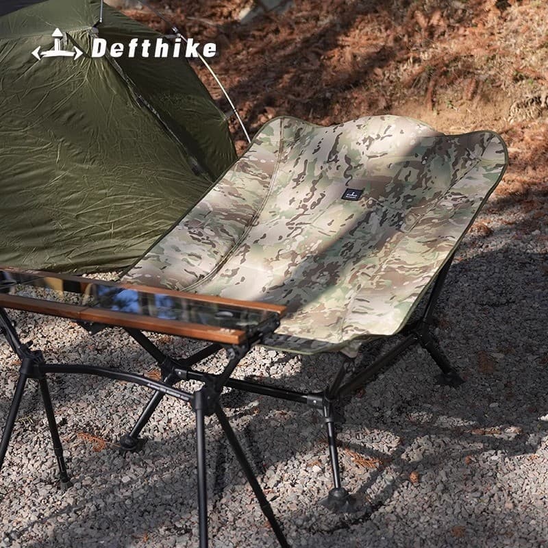 Du Feike Cadeira reclinável dobrável, leve, portátil, acampamento, piquenique, pesca, motocicleta, grande suporte de car