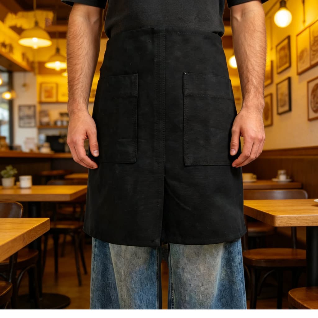 Saia de lona masculina lanche Bar restaurante serviço pessoal usar Catering restaurante ocidental restaurante café uso