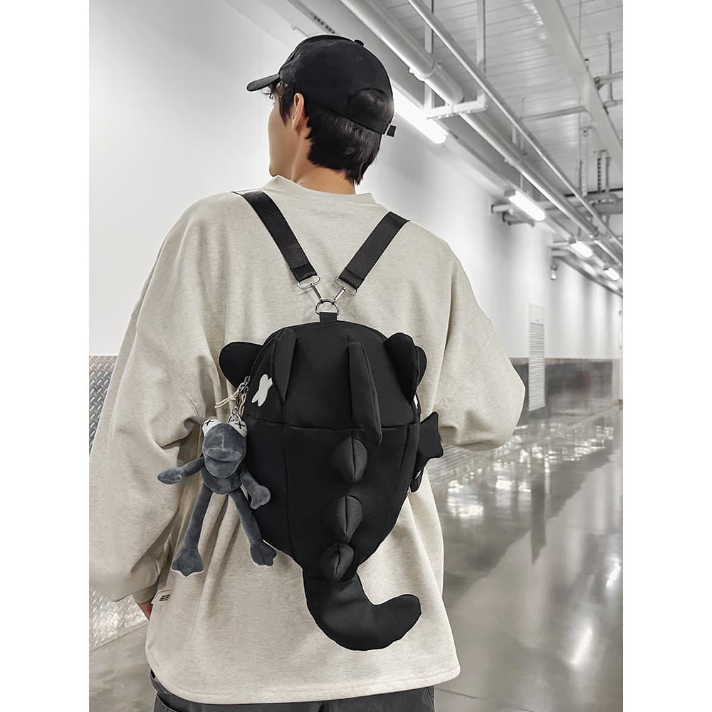 Tubarão mochila nicho Design saco de ciclismo das mulheres dos homens baleia motocicleta mochila capacete saco de viagem