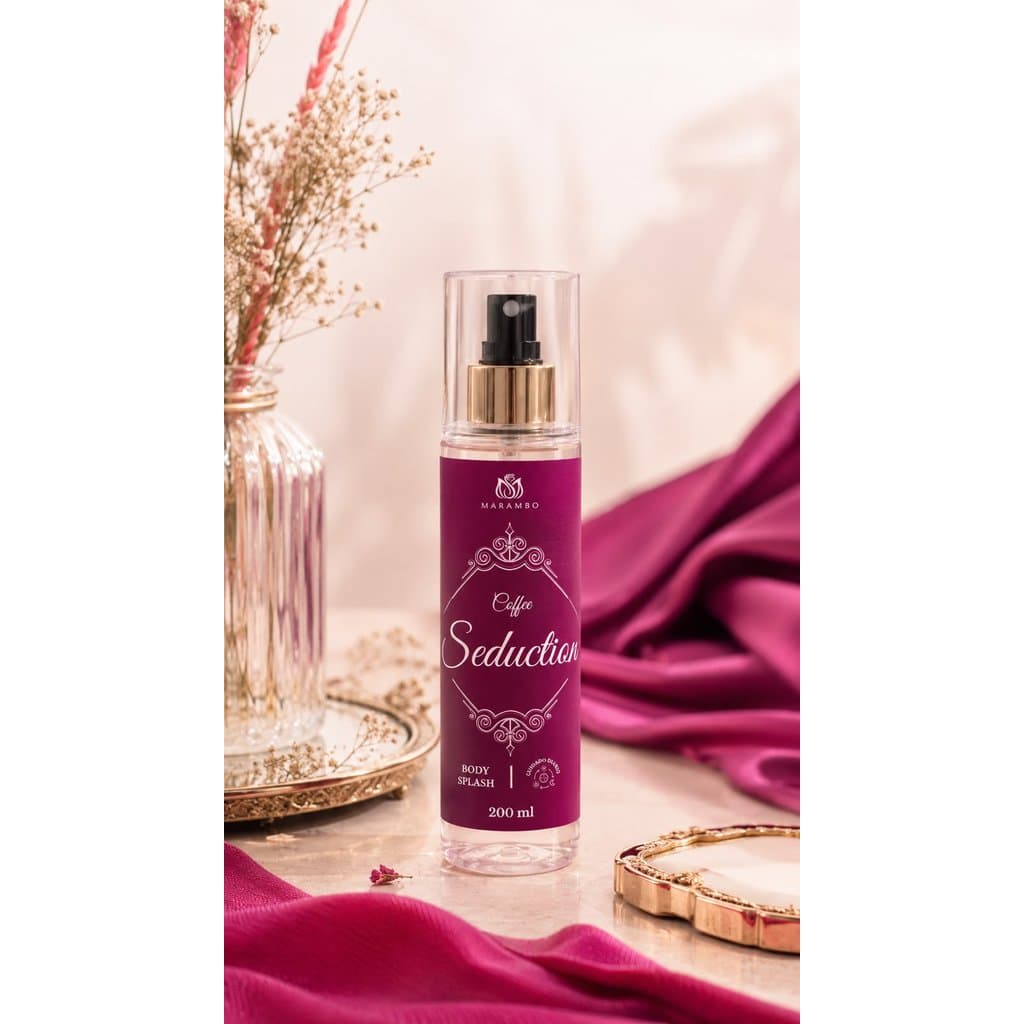 Body Splash Seduction Coffee Feminino 220ml | Fragrância Doce | Aroma Marcante | Perfumação Corporal